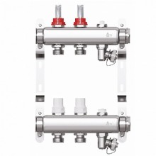 Кол. группа  1х-2 вых. с расх. нерж. STI в сборе Евроконус 3/4
