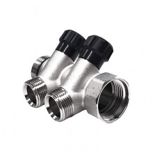 Коллектор регул.  3/4 х 1/2нар. - 2 вых.  STI