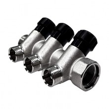 Коллектор регул.  3/4 х 1/2нар. - 3 вых.  STI