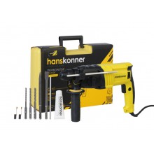 Перфоратор Hanskonner,  600 Вт, 3 реж, 2,2 Дж, 0-5500 уд/м, 4м кабель, кейс