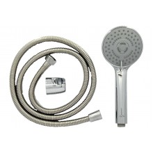 Душевой набор ПРОФСАН  (лейка+шланг, держатель) PSM-085 хром
