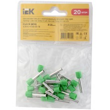 Наконечник НШВИ изол. 6.0-18 свет. зел. (уп.20шт) IEK UGN10-4-006-06-18