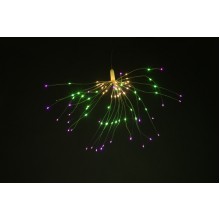 Светильник декоративный подвесной Салют, мультиколор, 90 LED, 2*ААА ЭРА Б0060542