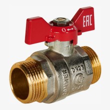 RBV-0007-0410232 ROMMER Шаровой кран 1 1/4 НР/НР, ручка бабочка