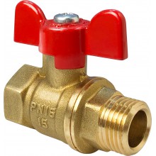 Valfex VF.218.LB1.114.N/P59 Кран шаровой N/P59 для ВОДЫ 1 1/4 ВР/НР ручка-бабочка