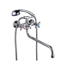 Смес. ванна 2-рук. FAUZT (шар/перекл.) FZ428-A03 (10)