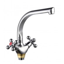 Смес. кухня 2-рук. FAUZT на гайке ЛЮКС Г FZ274-A32/1