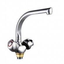 Смес. кухня 2-рук. FAUZT на гайке ЛЮКС Г FZ274-A76