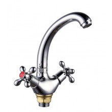 Смес. кухня 2-рук. FAUZT на гайке ЛЮКС FZ258-A10