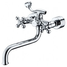 Смес. ванна 2-рук. KAISER Carlson Lux 11255 крест (кер. перекл.) (6)