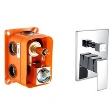 Смес. ванна скрытый монтаж KAISER Sonat 34122 (хром) с перекл. на душ