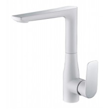 Смес. кухня 1-рук. бок. KAISER  Atrio 60044 (хром/белый)  ф35