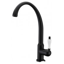 Смес. кухня 1-рук. бок. KAISER  Vincent 31333-9 черный с гайкой ф35