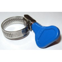 Хомут  (червячный) с барашком (нерж.) 16х25 (3/4)