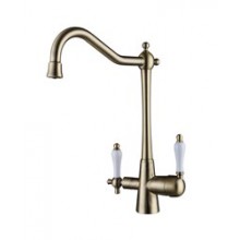 Смес. кухня 1-рук. бок. KAISER п/ф Vincent 31844-3 ф35 бронза