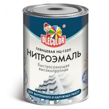 Краска НЦ-132 черная нитроэмаль  (0,7кг) OLECOLOR
