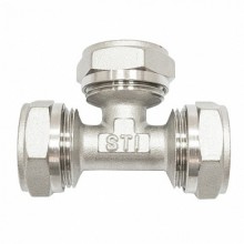 Тройник м/п 16х1/2внут. STI (10/100)