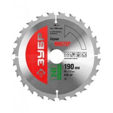 Диск (пильный) по дер. 190x30 24Т ЗУБР