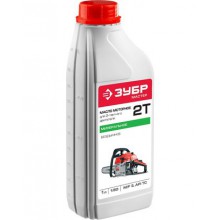 Масло ЗУБР 2 такт красное, минеральное API TC, M/F3 (1литр)