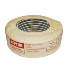 Труба гофр. из нерж. стали SS304 отожженная Neptun IWS 20мм, 30м