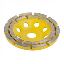 круг шлифовальный (чашка) 125*22,2 алмазн. сегментный двухрядн. STAYER