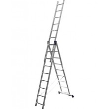 Лестница-стремянка универсал. 9 ступ., 3-х секц., 588 см СИБИН