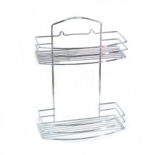 ПОЛКА прямая  2 яруса овал 8525-2 СТК (хром) РОССИЯ