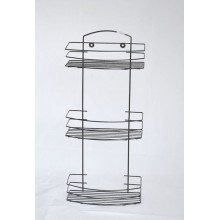 ПОЛКА прямая 3 яруса овал, 8525-3 СТК (молотковая) РОССИЯ