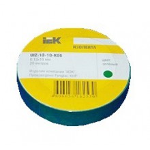 Изолента ПВХ  15мм (рул.20м)зел. ИЭК | UIZ-13-10-K06  10 в упак.