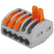 Клеммник 5* с защелкой WAGO 222-415 (0,5-4,0) (40шт) Клеммник 5* с защелкой WAGO 222-415 (0,5-4,0) (40шт)