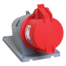 Розетка каб. стац. 32А (124) ИЭК MAGNUM 3P+PЕ 380В IP44 | PSN12-032-4 | 10 в упак.