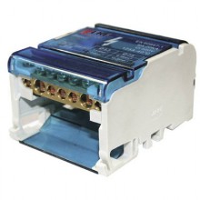 Шина нулевая на DIN-рейку в корпусе  2/7 групп ИЭК YND10-2-07-100