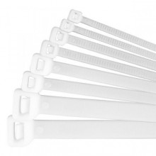 Хомут гибкий 300*(3,6-4) бел. нейл. (100шт в уп.) ИЭК UHH31-D036-300-100