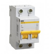 Авт.выкл.2п 25А  IEK ВА47-29 х-ка C 4,5кА | MVA20-2-025-C | 6 в упак.