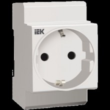 Розетка на Дин-рейку РАр10-3-ОП с з/к ИЭК MRD10-16
