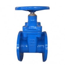 Задвижка чугун 30ч39р аналог МЗВГ обрезиненный клин силикон c гайкой Ду 100 Ру10/16 Тмакс=150C фл RMCX