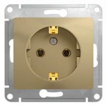 Механизм розетки 1-м GLOSSA с/з тинан. SchE  GSL000443