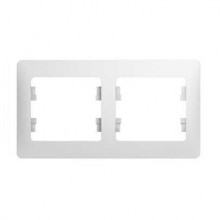 Рамка 2-м GLOSSA горизонт. бел. SchE GSL000102