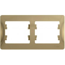 Рамка 2-м GLOSSA горизонт. титан. SchE GSL000402