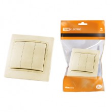 Выкл. СП 3-кл. IP20 10А, сл. кость Таймыр TDM