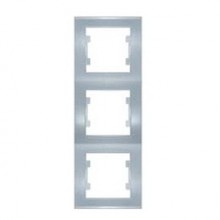 Рамка 3-м Бриллиант верт. серебро (10/200)