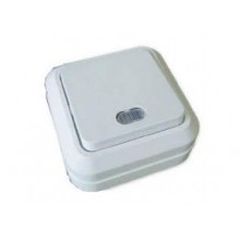 Выкл. ОП 1-кл. IP20 10А с инд. бел. Олимп О0121 (10/200)