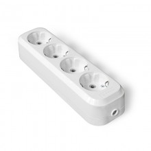 Колодка удл. 4Н с/з UNIVersal Е-304 АБС-пластик (еврослот) (100)