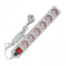 Удлинитель эл. с сет.фильтром 6*10м с/з UNIVersal с/ш ПВС 3*0,75 967U-3010