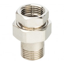 Американка  1 г/ш прямая STOUT (ник.) (кольцо - уплотнение) l 5/30 в упак.