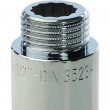 Удлинитель 3/4х100мм. STOUT (хр.) l 20 в упак. Удлинитель 3/4х100мм. STOUT (хр.) l 20 в упак.