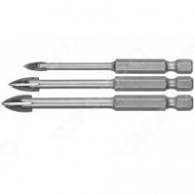 Набор сверл  3 штук (кафель, керамика, стекло) шестигр. хвостовик ЗУБР