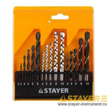Набор сверл 16 штук (металл, дерево, бетон) STAYER