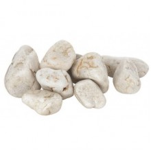 Камень Белый Кварц Отборный (ведро 10 кг)