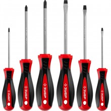 Набор отверток  6шт. ЗУБР двухком.рукоятка, магн.